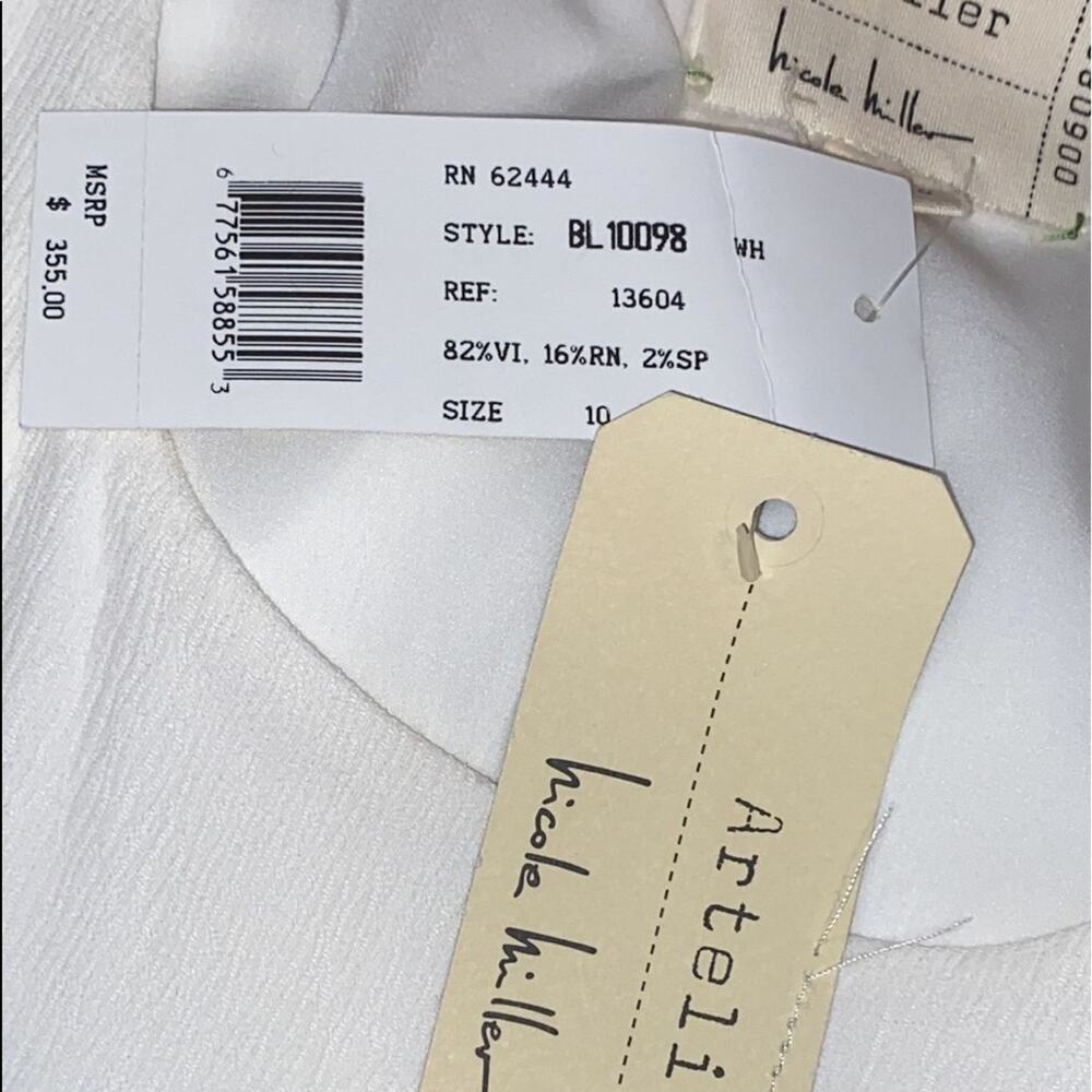 Artelier Nicole Miller White Dress - Picture 4 of 12